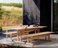 Billede af FDB Møbler M17 Ermelunden Havebord 180x50x43 cm - Fyr/Olieret