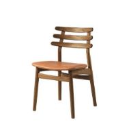 Billede af FDB Møbler J48 Stol Poul M. Volther - Røget Eg/Naturlakeret/Sevilla SV4003 Cognac Læder