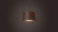 Billede af Foscarini Twiggy Wood Pendel Ø: 46cm - Burgundy/Rosewood