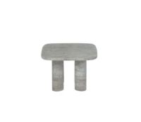 Billede af Blomus Volos Side Table S Rectangular 34x52 cm - Silver Travertine