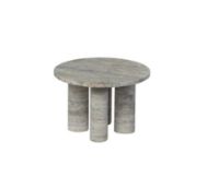 Billede af Blomus Volos Side Table S Round Ø: 52 cm - Silver Travertine