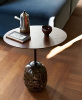 Billede af &Tradition Lato Coffee Table LN9 Ø: 50 cm - Walnut / Emparador Marble 