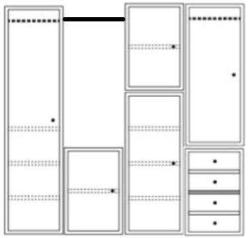 Montana Wardrobe System 01 186,3x190 cm - Shadow