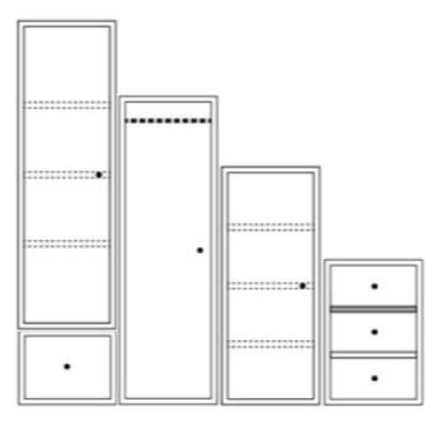 Montana Wardrobe System 02 186,3x190 cm - Amber