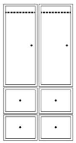 Montana Wardrobe System 05 188,4x95,2 cm - Rosehip