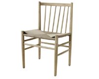 Billede af FDB Møbler J80 Jørgen Bækmark Stol  -  Lakeret Eg Natur/Flet 