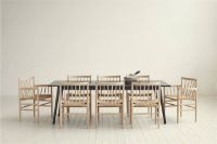 Billede af FDB Møbler J80 Jørgen Bækmark Stol  -  Lakeret Eg Natur/Flet 