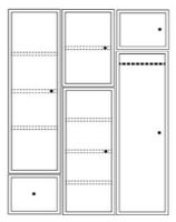 Billede af Montana Wardrobe System 04 186,3x142,8 cm - Vanilla