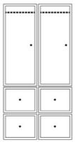 Billede af Montana Wardrobe System 05 188,4x95,2 cm - Hazelnut