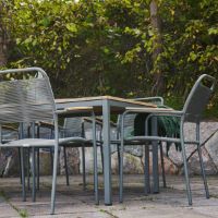 Billede af Mandalay Toscana Havebord L: 132 cm og 4 Verona Havestole - Olivengrøn