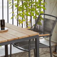 Billede af Mandalay Toscana Havebord L: 197 cm og 6 Verona Havestole - Antracit 