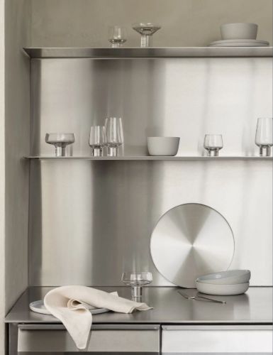 Blomus Peasy Tray Large Ø: 38 cm - Stainless Steel