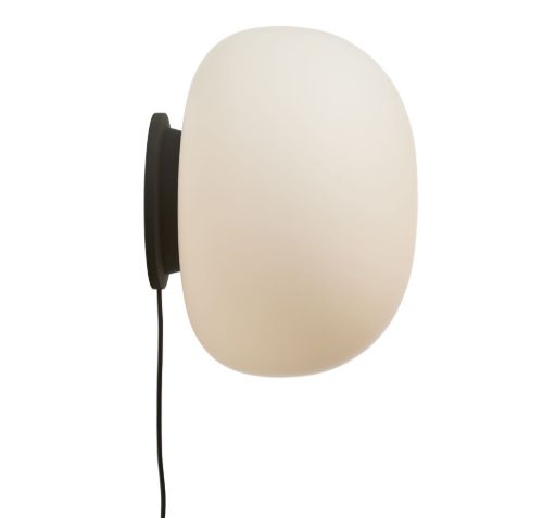 Frandsen Supernate Wall Lamp Ø: 38 cm - Opal White/Black