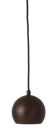 Frandsen Ball Wood Pendant Ø: 12 cm  - Walnut