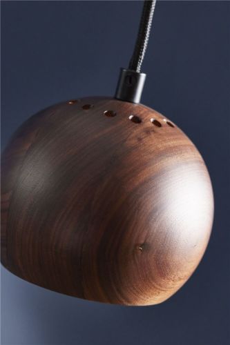 Frandsen Ball Wood Pendant Ø: 12 cm  - Walnut