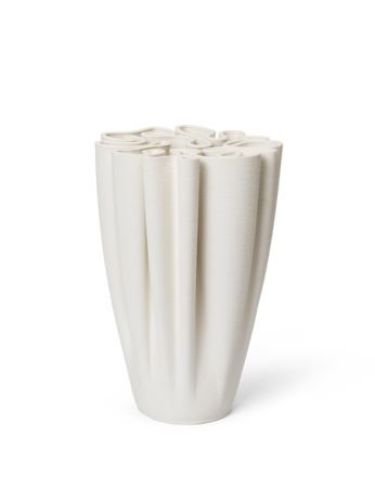 Ferm Living Dedali Vase H: 25,5 cm - Off-White 