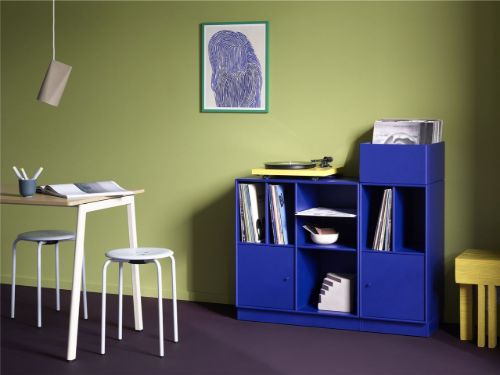 Montana QS Selection Spin III Reol Til Vinyler Med Ophængsbeslag 105x89,6x38 cm - 101 New White