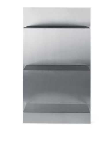 Ferm Living Lager Wall Shelf Triple H: 100 cm - Grey Aluminium 