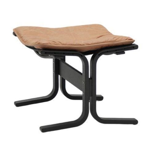 LK Hjelle Siesta Fiora Fodskammel - Black/Vintage Cognac