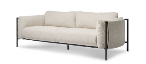Bent Hansen Aware 3-pers. Sofa L: 227 cm - Ricco 21/Sort Stel