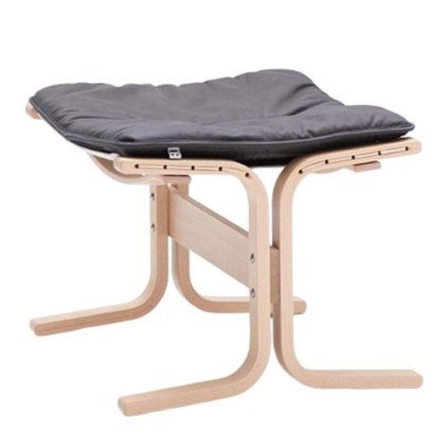 LK Hjelle Siesta Fiora Fodskammel - Nature/Vintage Black Soft