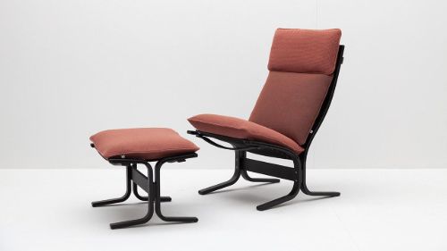 LK Hjelle Siesta Trio Fodskammel - Black/Trio Rust