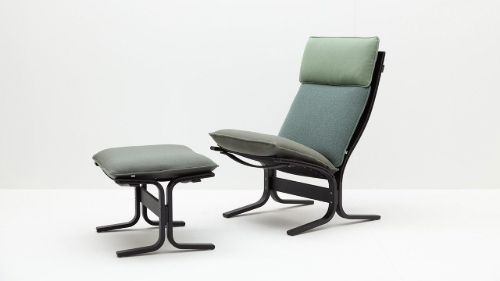 LK Hjelle Siesta Trio Fodskammel - Black/Trio Evergreen