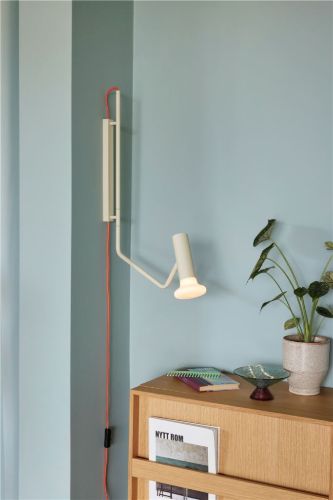 Hübsch Wally Væglampe H: 58 cm - Sand/Orange