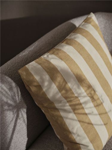 Ferm Living Strand Outdoor Cushion 50x50 cm - Warm Yellow/Parchment