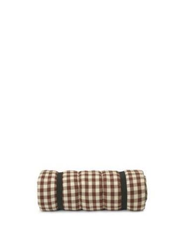Ferm Living Bothy Check Quilted Mattress L: 180 cm - Cinnamon/Grey Green