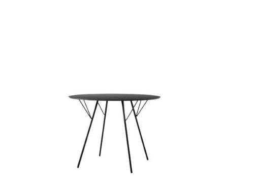 &Tradition RFH Terrace RD6 Outdoor Dining Table Ø: 97 cm - Black