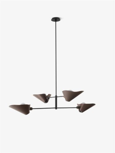 &Tradition Bonnet SC93 Chandelier H: 140 cm - Black/Bronzed