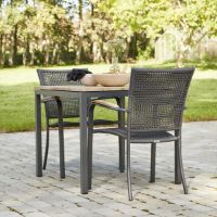 Billede af Mandalay Toscana Havebord L: 82 cm og 2 Ravello Havestole - Antracit 