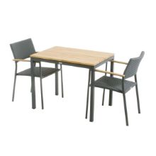 Billede af Mandalay Toscana Havebord L: 65 cm og 2 Siena Havestole - Antracit 