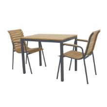 Billede af Mandalay Toscana Havebord L: 65 cm og 2 Bellevue Havestole - Antracit 