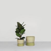 Billede af Ro Collection Two Tone Planter Floor Small Ø: 26 cm - Artichoke Green
