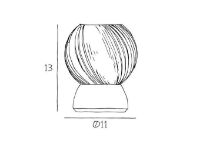 Billede af Design By Us Twist Of Marble Lysestage Ø: 11 cm - Moss/Amber