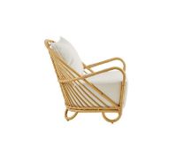 Billede af Sika-Design Charlottenborg Exterior Loungestol H: 74 cm - Natural Alu-Rattan/Tempotest White