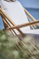 Billede af Sika-Design Charlottenborg Exterior Loungestol H: 74 cm - Natural Alu-Rattan/Tempotest White