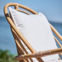 Billede af Sika-Design Charlottenborg Exterior Loungestol H: 74 cm - Natural Alu-Rattan/Tempotest Taupe