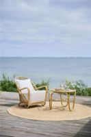Billede af Sika-Design Charlottenborg Exterior Loungestol H: 74 cm - Natural Alu-Rattan/Tempotest Black