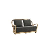Billede af Sika Design Charlottenborg Exterior 2-Pers. Sofa B: 136 cm - Natur Alu-Rattan/Tempotest Mocca
