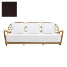 Billede af Sika-Design Charlottenborg Exterior 3-Pers. Sofa B: 199 cm - Natural Alu-Rattan/Tempotest Mocca