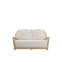 Billede af Sika Design Charlottenborg 2-Pers. Sofa B: 137 cm - Natur Rattan/Tempotest White