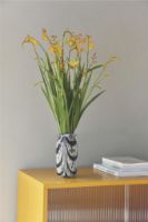 Billede af HAY Splash Vase X-Small H: 19 cm - Roll Neck/Coffee & White