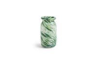 Billede af HAY Splash Vase Small H: 20,5 cm - Roll Neck/Green Swirl 