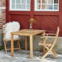 Billede af Mandalay Cambridge L: 90 cm og 2 Dian Foldestole med Armlæn - Teak 