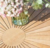 Billede af Mandalay Marguerit Bådformet Bord 144x90 cm Inkl. 4 Havestole Havemøbelsæt - Antracit/Teak 