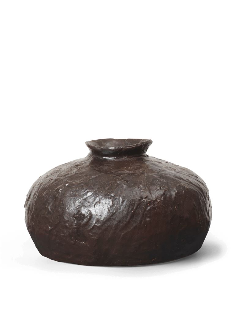 Billede af Ferm Living Doro Vase Small H: 11,5 cm - Coffee