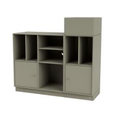 Billede af Montana QS Selection Spin III Reol Til Vinyler Med Sokkel 105x96,6x38 cm - 144 Fennel